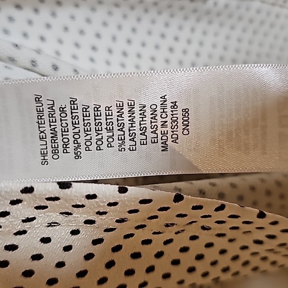 Adrianna Papell Tie Neck Polka Dot Blouse Size L - Picture 5 of 5